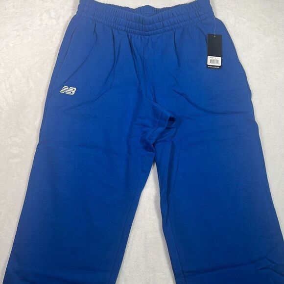 New Balance Fleece Training casual warm Sweatpants Royal Blue NWT Men Large - Picture 2 of 8
